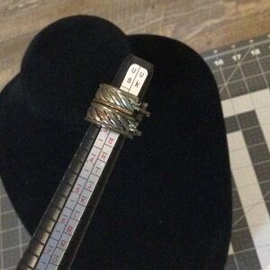 Elegant Silver Twisted Earrings